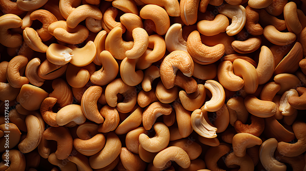 Cashew nuts top view, healthy food concept Cashew nuts top view, healthy food concept