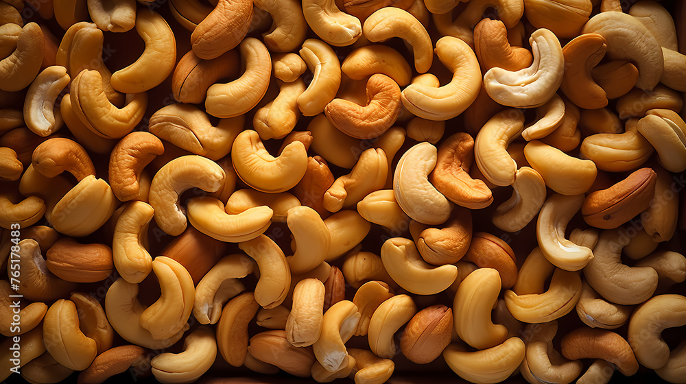 Cashew nuts top view, healthy food concept Cashew nuts top view, healthy food concept