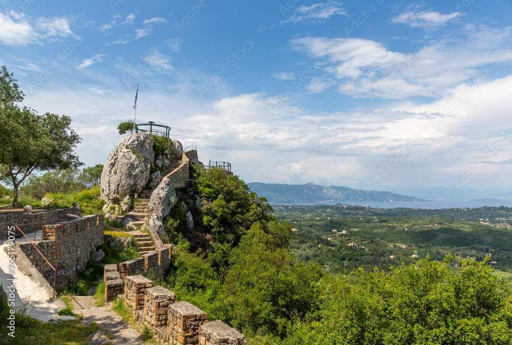 Kaiser's Throne viewpoint on the island of Corfu