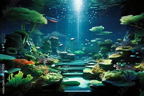 fish in aquarium © Artpsd