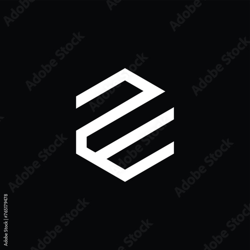 Hexagonal Letter ZE Logo