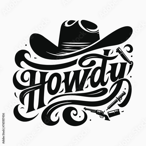 Western Cowboy Tees Howdy T-Shirt,Cowboy Design,Howdy Design
