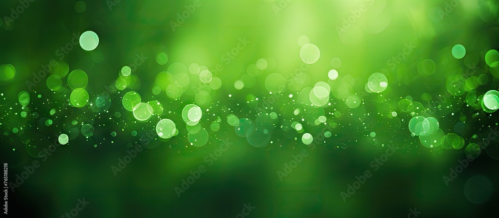 Fototapeta premium Green bubbles background