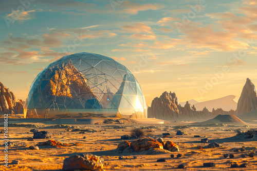 Exploring the Realistic UHD Biodome: A Photographic Journey on Mars photo