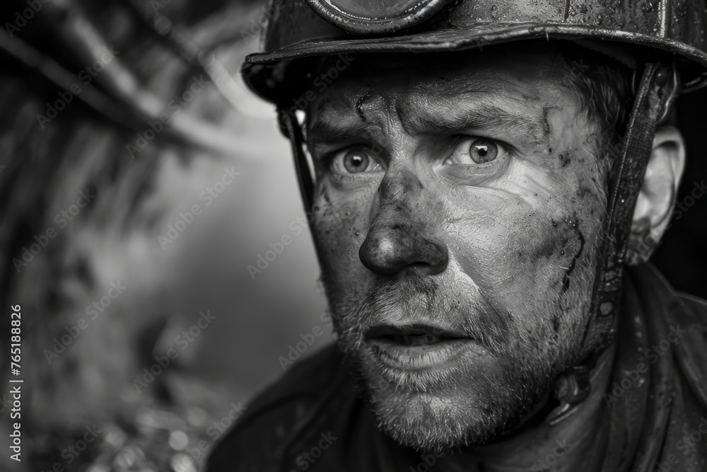Exploring the Depths: A Portrait of a Miner in the Heart of a Mining Shaft Exploring the Depths: A Portrait of a Miner in the Heart of a Mining Shaft