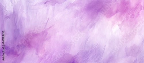 Abstract painting in shades of purple and white with pink tones