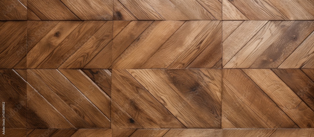 Wooden wall with herringbone pattern close up Wooden wall with herringbone pattern close up