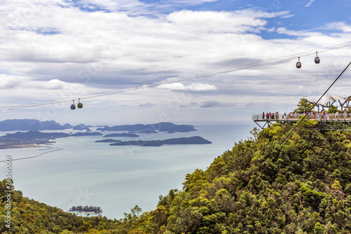 Langkawi Cable Car on Langkawi island, Malaysia photo