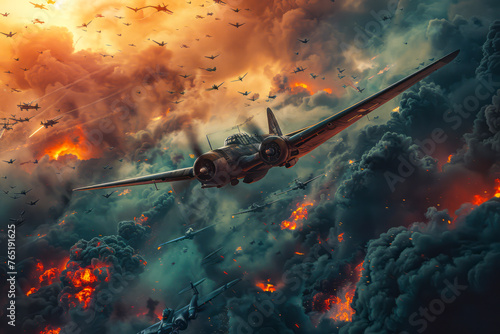 Battlefield Chronicles: Stunning 8K Photo Series of World War 2 Allies vs Axis Conflict photo