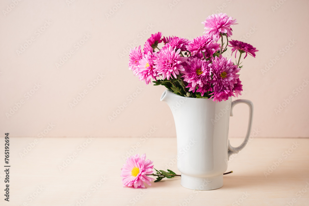 Bouquet of pink chrysanthemums. Bouquet of pink chrysanthemums.