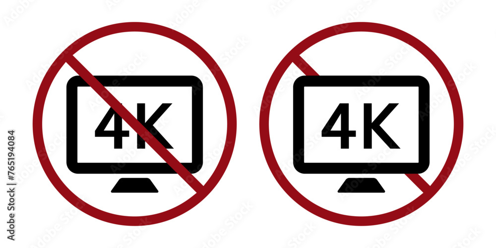 ban to watch video prohibit icon. Not allowed filming. Forbidden video recording ban to watch video prohibit icon. Not allowed filming. Forbidden video recording