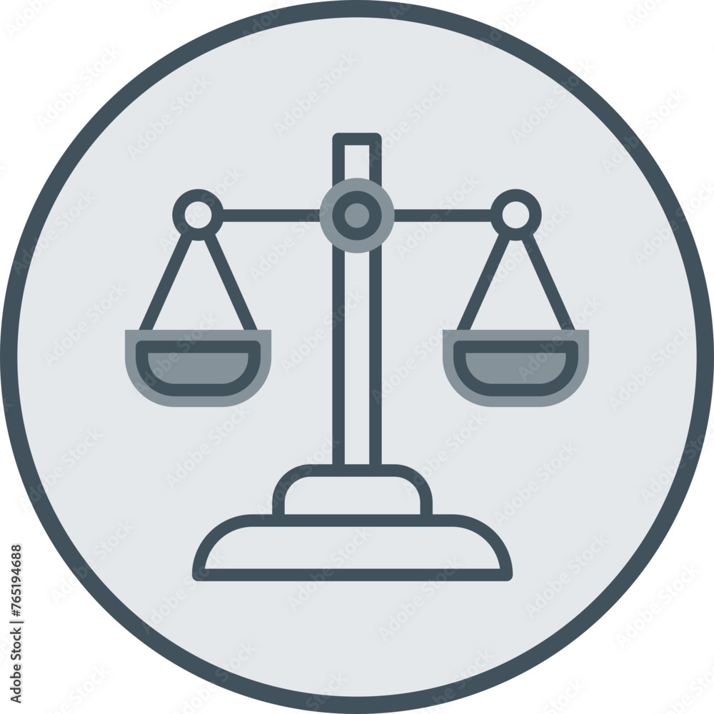 Scale Line Fill Circle Icon Scale Line Fill Circle Icon