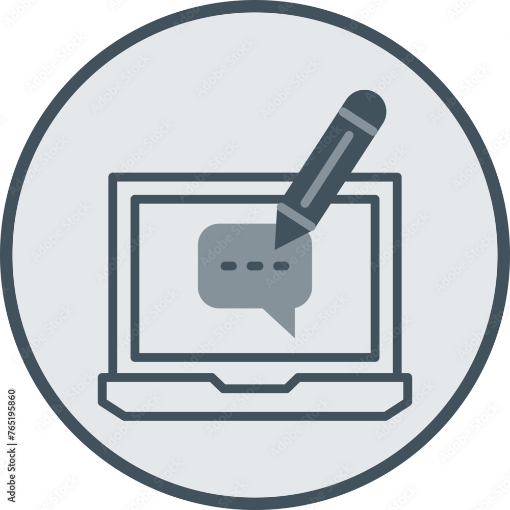 Feedback Line Fill Circle Icon Feedback Line Fill Circle Icon