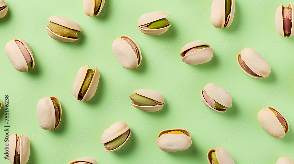 Background filled with rich pistachios Background filled with rich pistachios