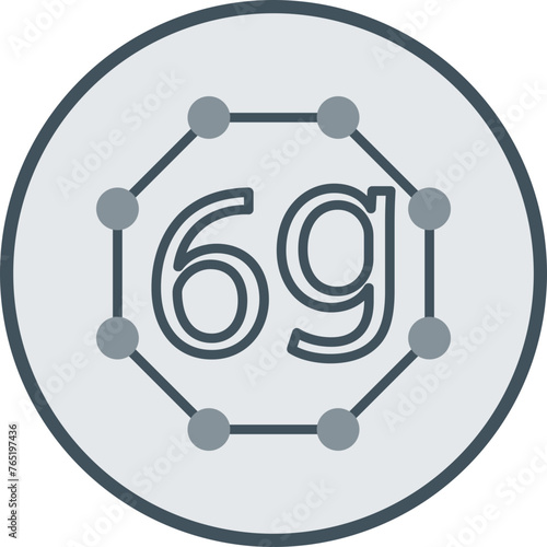 6g Line Fill Circle Icon