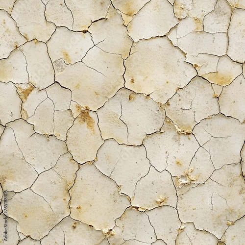 dry cracked soil seamless pattern old wall texture background, repeating