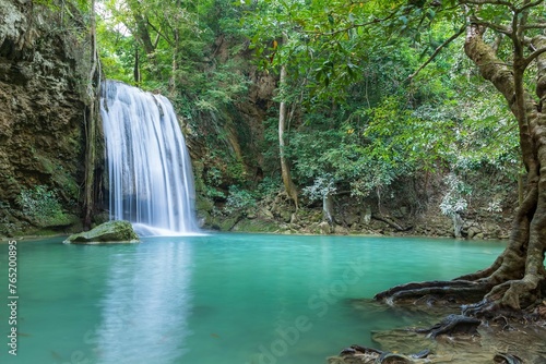 Erawan Waterfall Tier 3 National Park Kanchanaburi Thailand