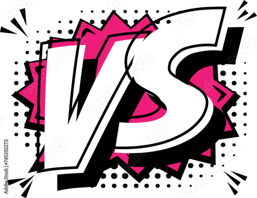 Photos VS Comic Style Pop Art Dotted Background
