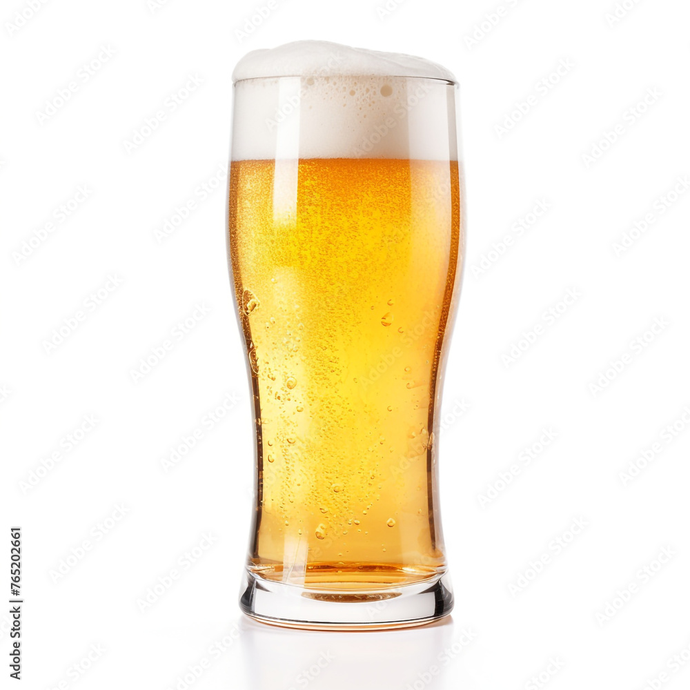 beer isolated on white background сreated with Generative Ai