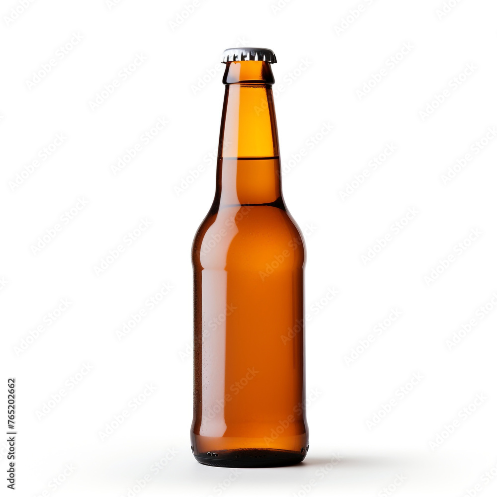 beer isolated on white background сreated with Generative Ai