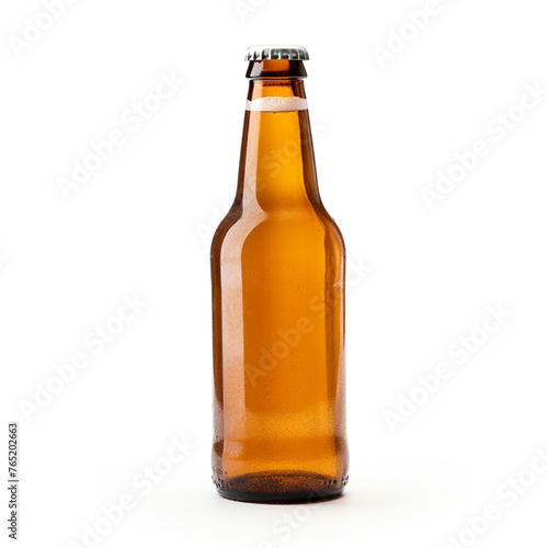 beer isolated on white background   reated with Generative Ai