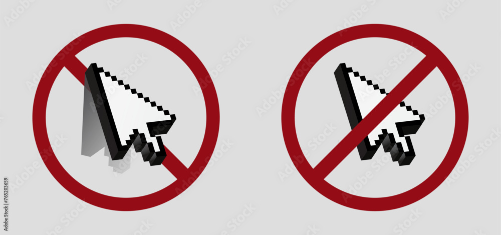 no click scam website ban prohibit icon. Not allowed click unknown link. Forbidden fraud click no click scam website ban prohibit icon. Not allowed click unknown link. Forbidden fraud click