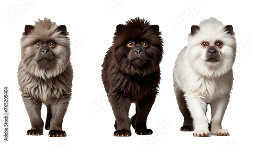Set of three dog Lassie , Balto , Hachiko isolated on transparent background. Concept of pet. Concept of animals. Animals PNG © Saqib