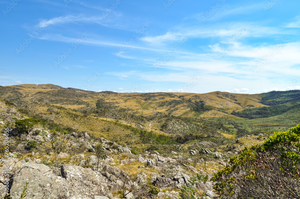 Mountains in the state of Minas Gerais in Brazil. They are part of the Serra do Cipó region.