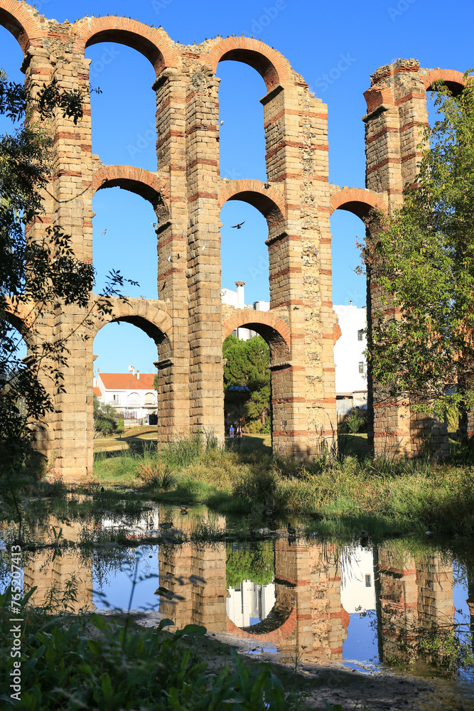 Roman aqueduct of Merida called Aqueduct of Miracles Roman aqueduct of Merida called Aqueduct of Miracles