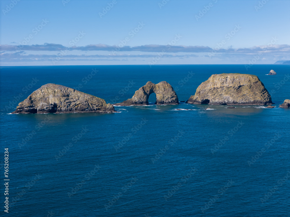 Three Arch Rocks Oceanside Pacific City Oregon Coast Highway 101 Drone View 2 Three Arch Rocks Oceanside Pacific City Oregon Coast Highway 101 Drone View 2