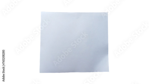 White Blank Paper Template with Space for Design, 3D Illustration