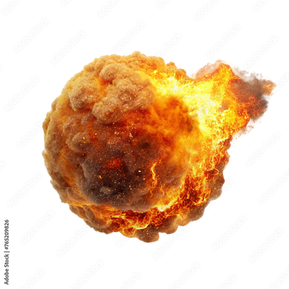 Realistic fiery explosion in circle. isolated on a transparent background. Realistic fiery explosion in circle. isolated on a transparent background.