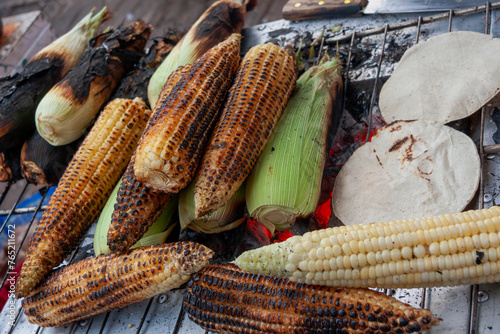 Sweet corn stall, Valle de Bravo, Mexico State, Mexico photo