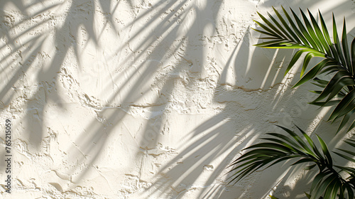  Natural shadow of palm leaves overlay