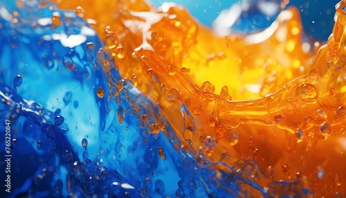 abstract blue and orange backdrop