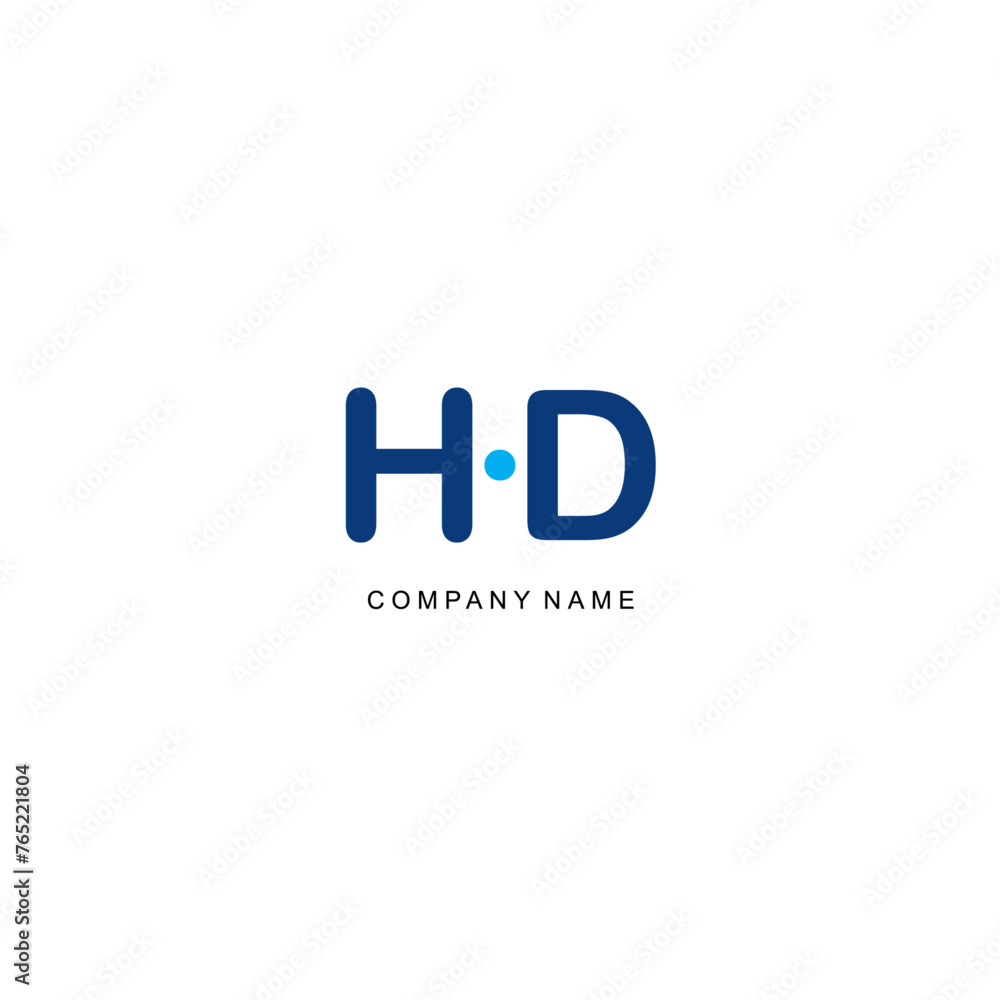 Initial HD logo company luxury premium elegance creativity