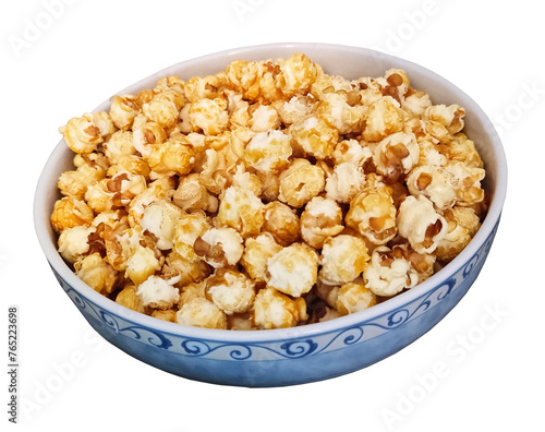 caramel popcorn, corn popcorn, caramel in a bowl, golden popcorn