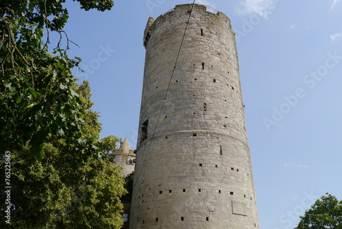 Turm der Burg Saaleck an der Saale bei Bad Kösen photo