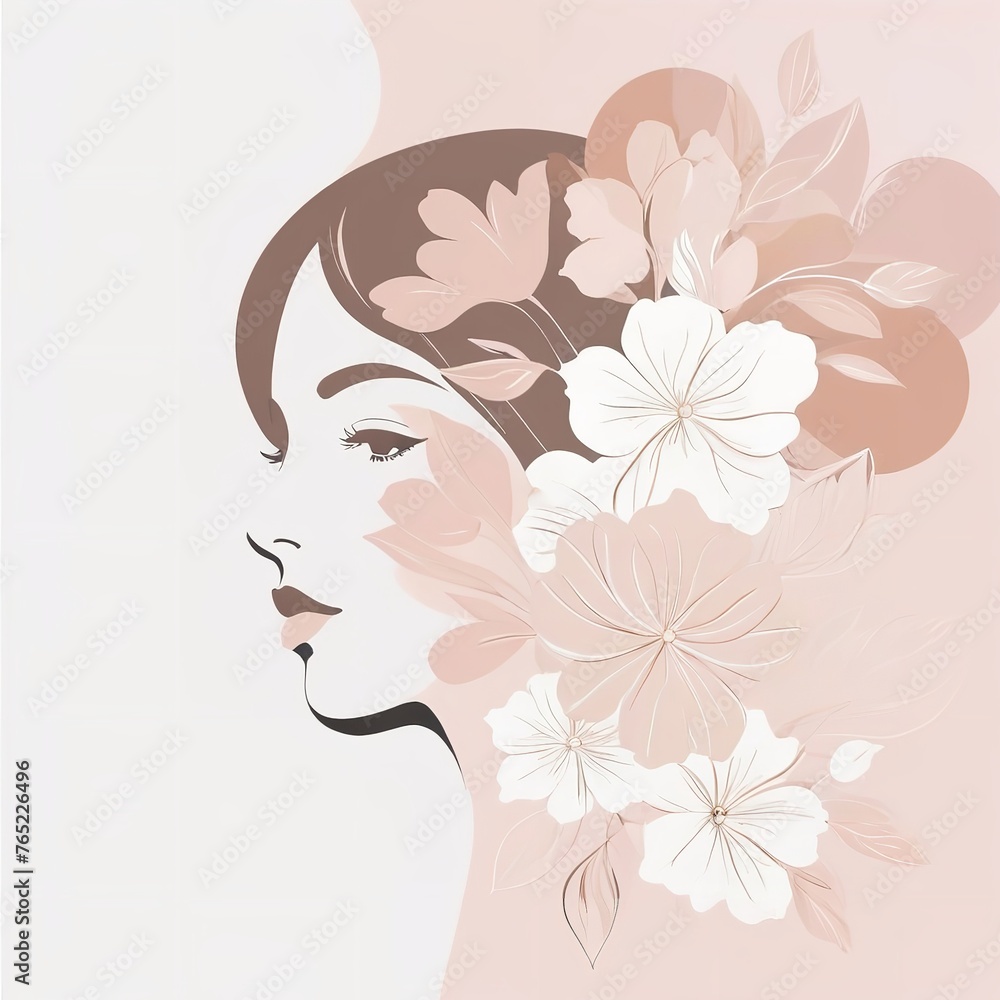 Abstract female face in one line. Woman face with flowers Surreal Line art female floral girl. Minimalism Abstract modern Continuous single line woman face portrait
Abstract female face in one line. Woman face with flowers Surreal Line art female floral girl. Minimalism Abstract modern Continuous single line woman face portrait