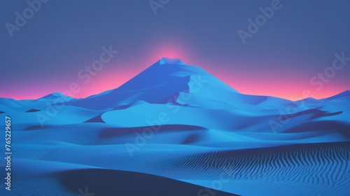 A psychedelic or surreal landscape