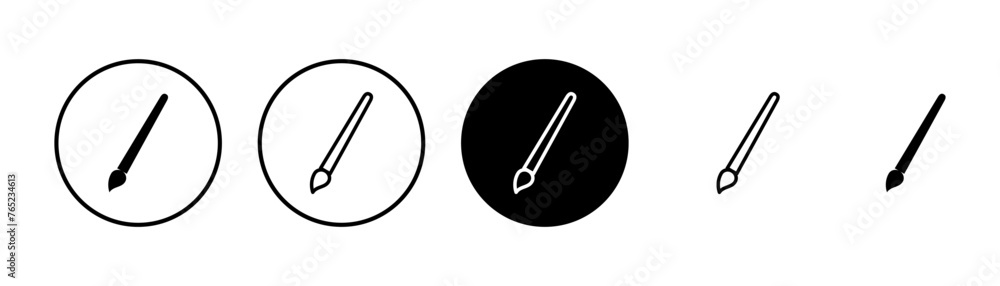 Paint icon vector isolated on white background. Paint brush vector icon. Paint roller icon Paint icon vector isolated on white background. Paint brush vector icon. Paint roller icon