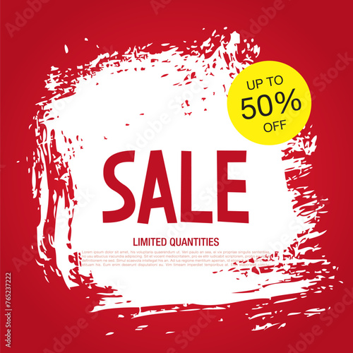 sale banner layout design vector illustration
