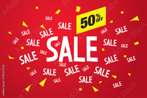 sale banner layout design vector illustration