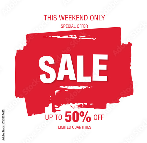 sale banner layout design vector illustration