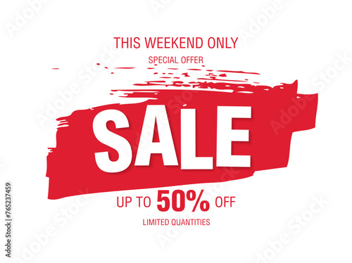 sale banner layout design vector illustration