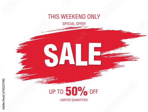 sale banner layout design vector illustration