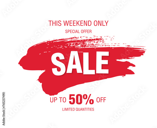 sale banner layout design vector illustration