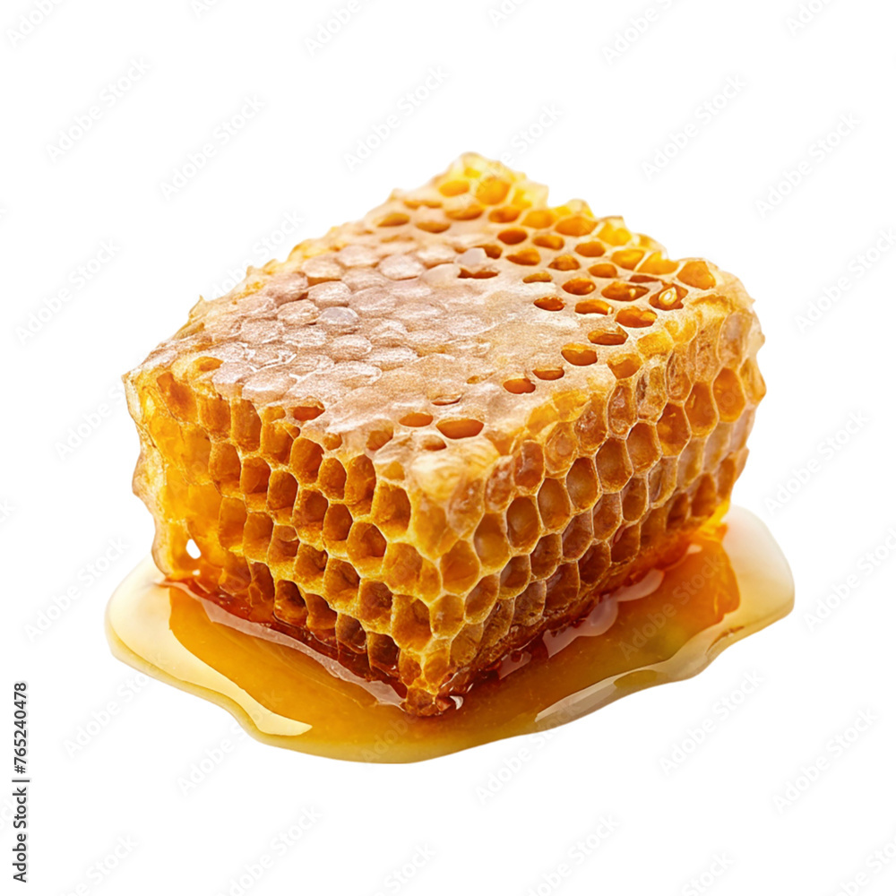 Honeycomb with honey isolated on transparent background. Honeycomb with honey isolated on transparent background.