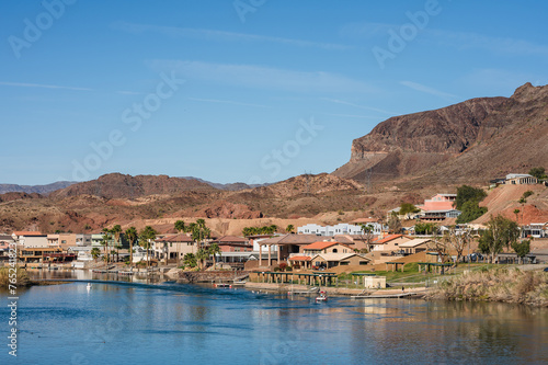 Campgrounds and resorts along the Colorado River below the Parker Dam.  California - Arizona border.