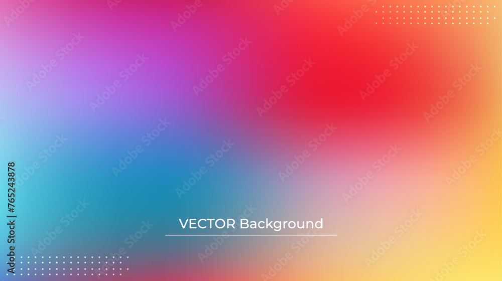 Smooth and blurry colorful gradient mesh background. Modern bright rainbow colors. Easy editable soft colored vector banner template. Premium quality Smooth and blurry colorful gradient mesh background. Modern bright rainbow colors. Easy editable soft colored vector banner template. Premium quality